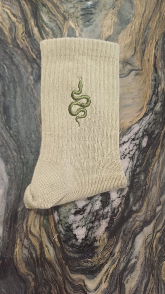 Anam Nathair Snake Pilates Grip Sock