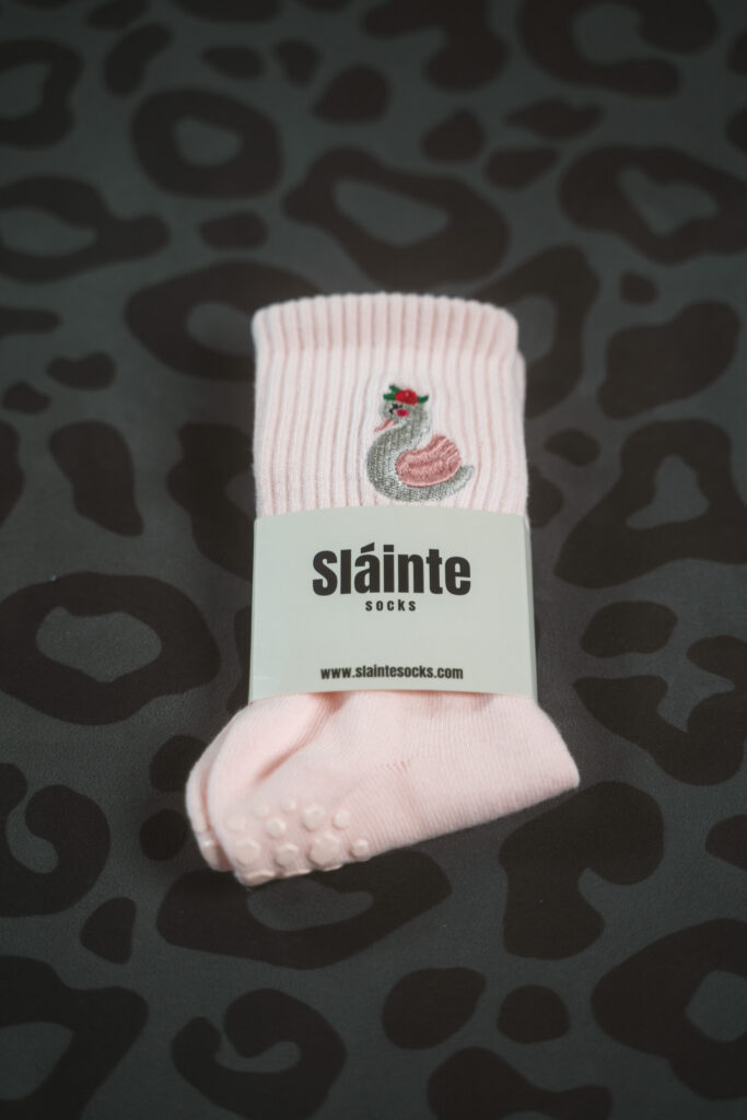 Anam Eala Soul of the Swan Pilates Grip Socks