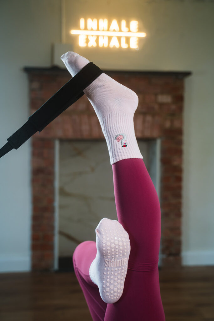 Anam Eala Soul of the Swan Pilates Grip Socks