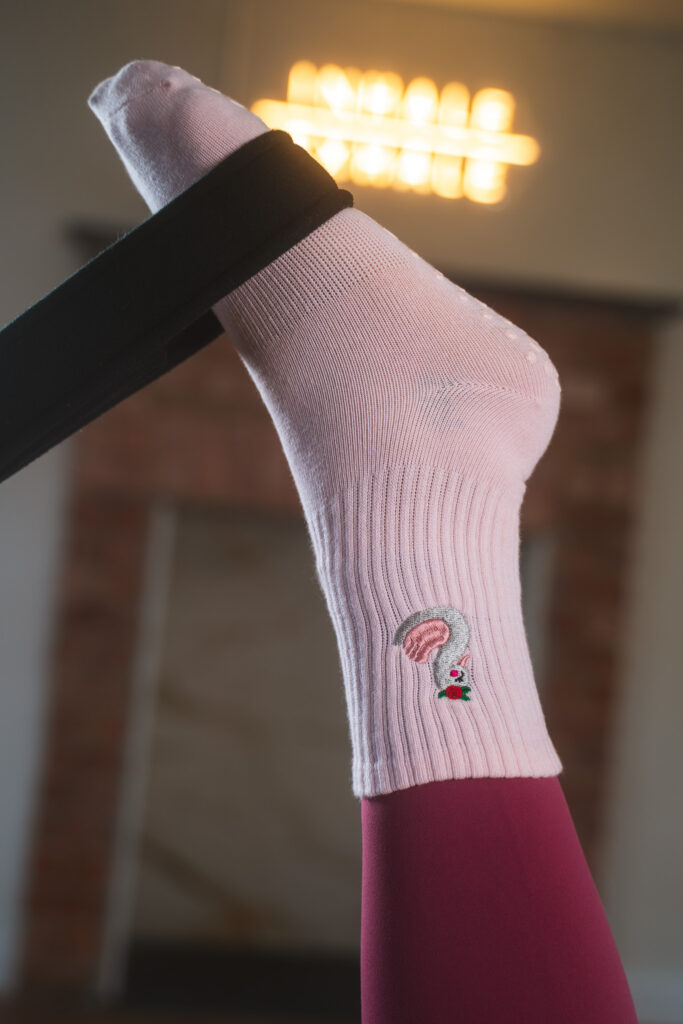 Anam Eala Soul of the Swan Pilates Grip Socks