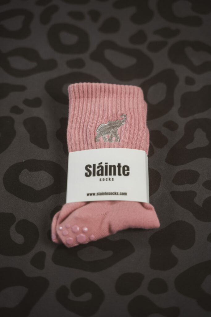 Anam Eilifint Soul of the Elephant Pilates Grip Socks