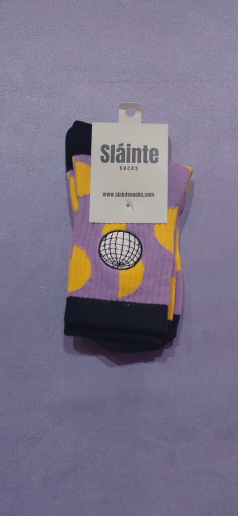 Sláinte “Disco Barre” From Barre to Boogie Pilates Grip Socks