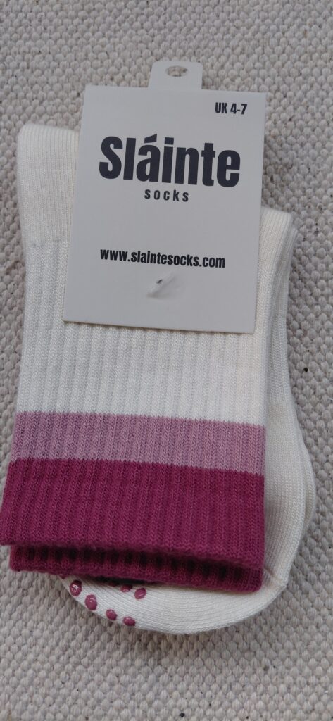 Bamboo Crew Pilates Grip Sock Fraoch