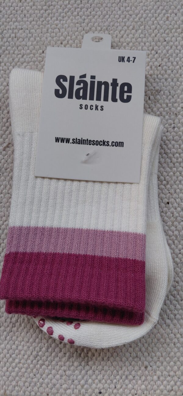 Bamboo Crew Pilates Grip Sock Fraoch