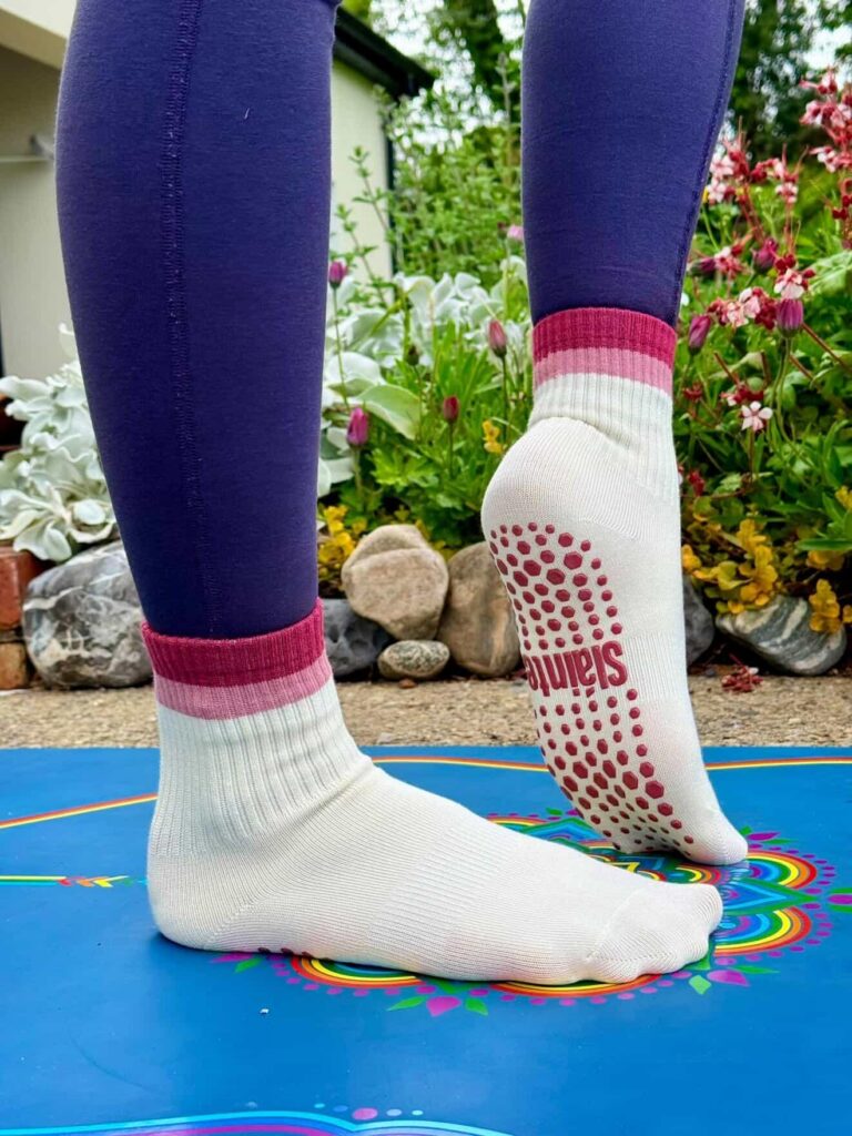Bamboo Crew Fraoch Pilates Grip Socks