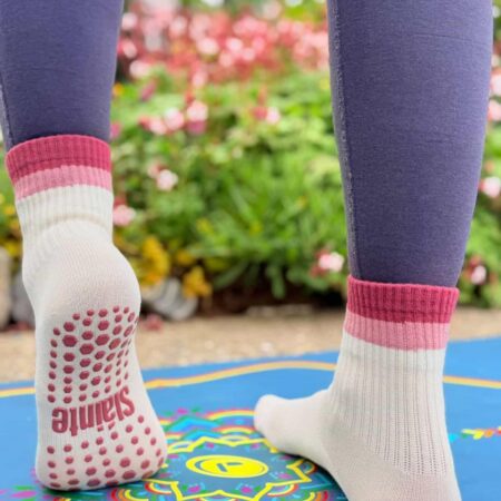 Bamboo Crew Fraoch Pilates Grip Socks